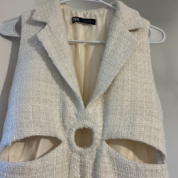 Zara white tweed mini dress - Picture 11 of 12